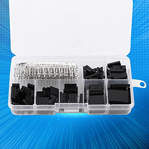 310Pcs 2.54mm Jumper Wire Connector Kit with Header Pins - Premium Crimp Pin Connectors for Arduino, Raspberry Pi, Breadboard Prototyping and DIY Electronics Projects - Perfect for Home Labs, STEM Education and Circuit Board Testing