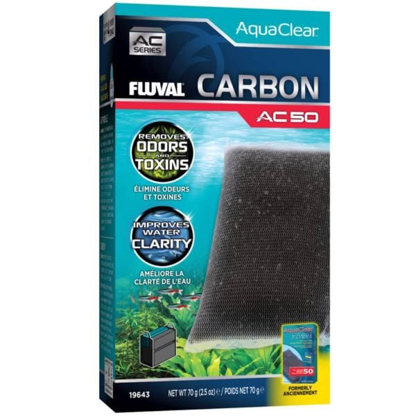 Fluval AC Series Carbon Power Filter Insert - Premium Aquarium Water Filter for Freshwater & Saltwater Tanks - Ideal for Fish Tanks, Turtle Habitats & Aquatic Pets