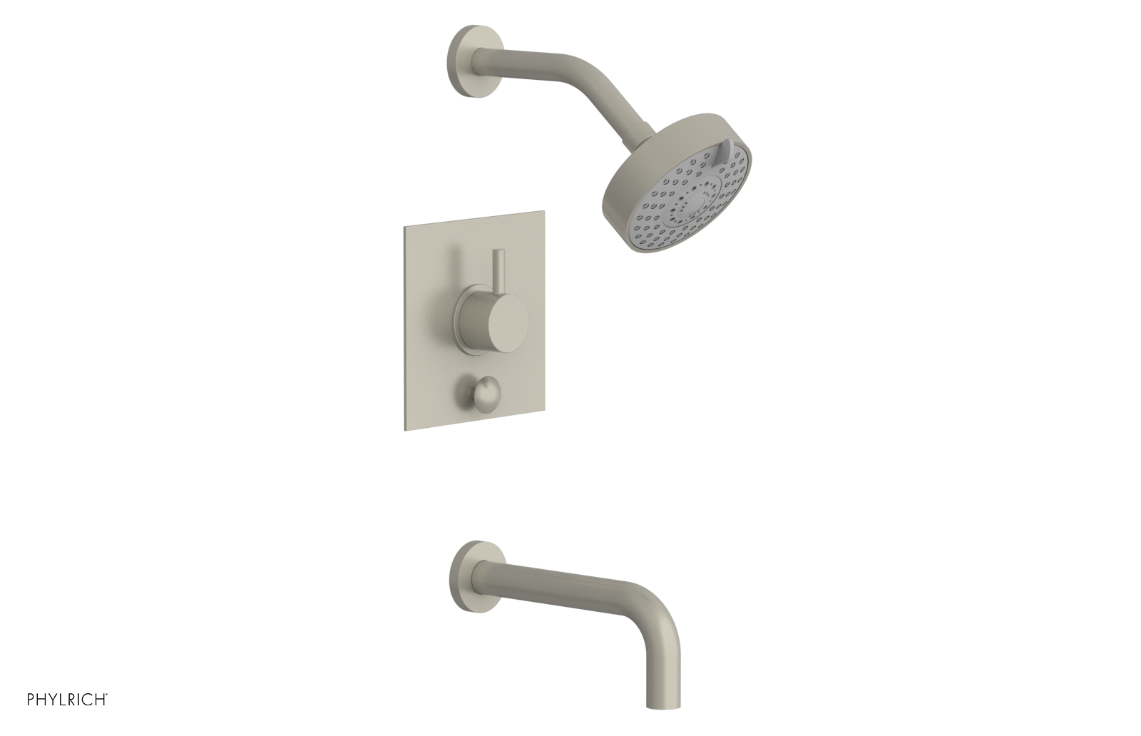 BASIC II Pressure Balance Tub and Shower Faucet Set 230S 29 - Chrome Finish for Bathroom & Shower Installation | Perfect for Modern Home Renovation and Spa-Like Experience
