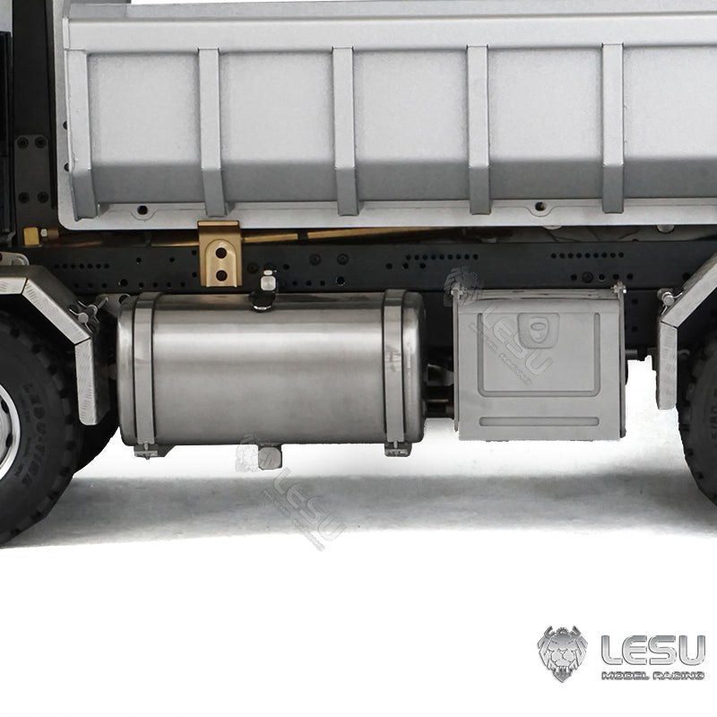 2-Speed LESU Remote Control Hydraulic Roll On/Off Dumper Crane - 1/14 Scale RC Tipper Truck with Locking Differential, Metal 8x8 Chassis & Gearbox - Perfect for Construction Site Simulation & RC Truck Enthusiasts