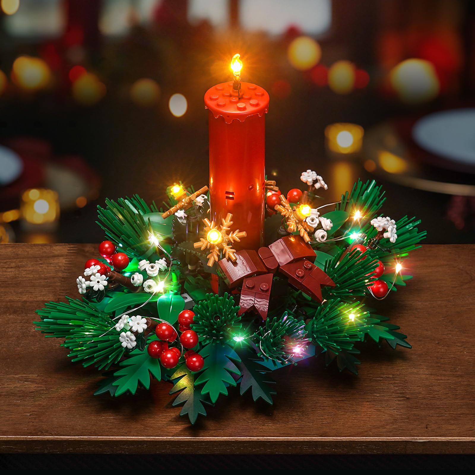 BrickBling LED Light Kit for Lego Christmas Table Decoration (Compatible with 40743) - Decorative Lighting Set for Holiday Toys | Perfect for Christmas Tree, Home Decor, and Festive Gift Giving