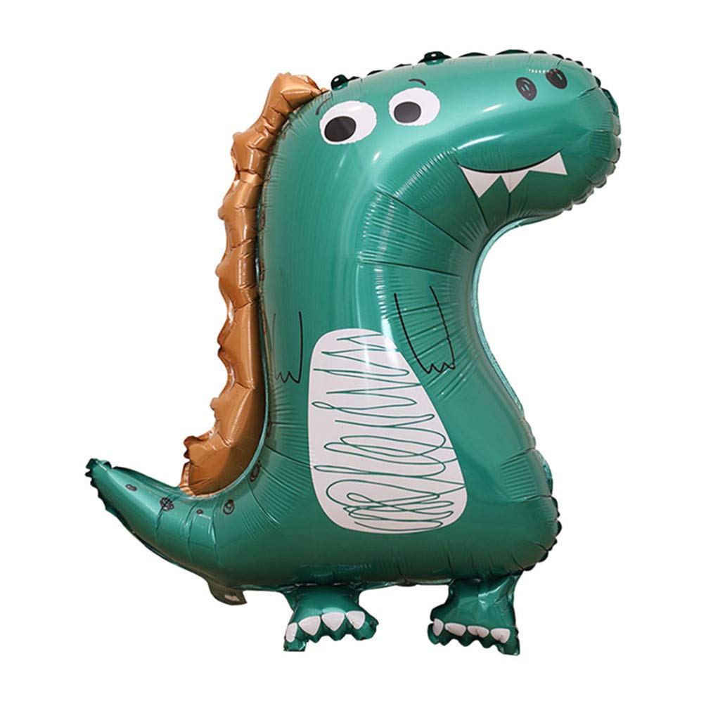 Dinosaur Themed Birthday Party Balloons - Green Aluminum Foil Balloons for Kids Birthday Party Decorations, Dinosaur Party Supplies - Perfect for Birthday Parties, Baby Showers & Themed Events