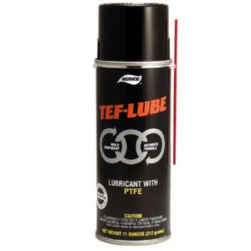Aervoe 937 11 oz. Teflon Lubricant Spray - Superior Dry Film Lubricant for Metal, Plastic & Rubber - Ideal for Automotive, Industrial & Household Use