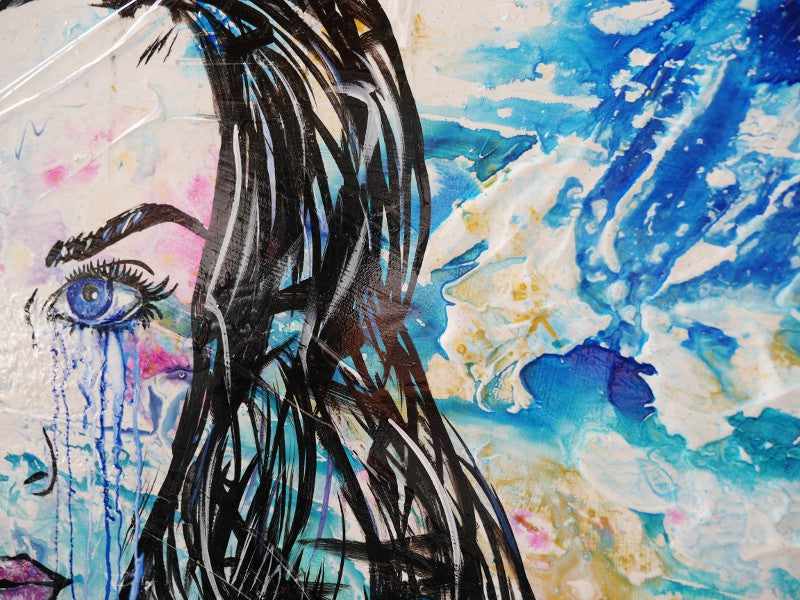 Inspiring Urban Pop Art Print - Beautiful Woman Wall Decor for Living Room, Bedroom & Office