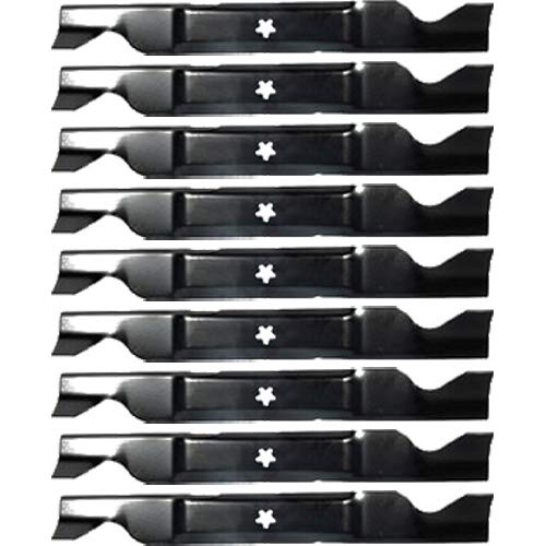 (9 Pack) Premium High Lift Notched Replacement XHT Lawn Mower Blades - Fits Ariens/Gravely 21546611 | 22.875