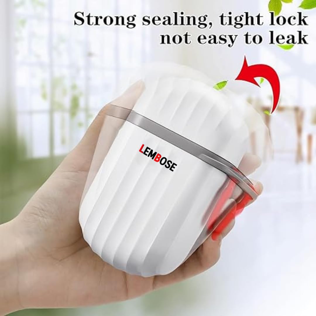 LEMBOSE Travel Soap Container with Leak Proof Lid - Portable Soap Case for Gym, Bathroom, Camping & Hiking - Drain Design Bar Soap Holder - Perfect for Vacation & Outdoor Activities (White)