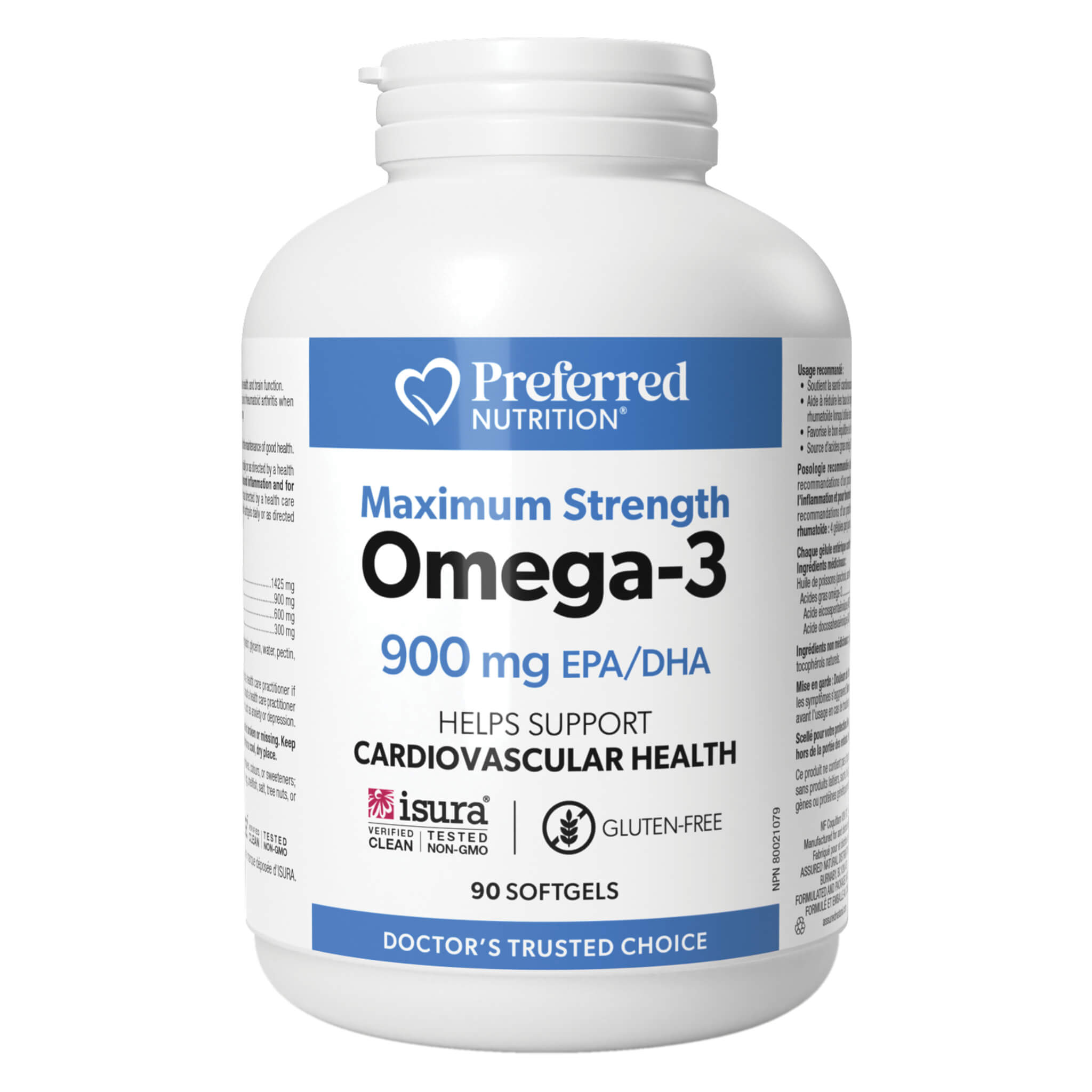 Premium Omega 3 Fish Oil 900mg Softgels - High Potency EPA & DHA Supplement for Heart, Brain & Joint Health - Supports Cognitive Function & Cardiovascular Wellness (60 Count) - Perfect for Daily Wellness Routine & Active Lifestyle