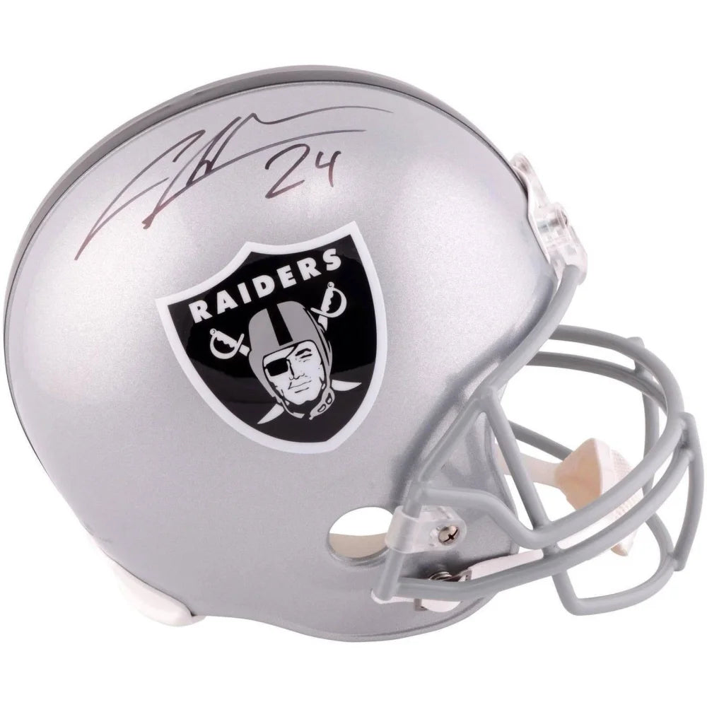 Authentic Charles Woodson Signed Las Vegas Raiders Helmet - Oakland Raiders Memorabilia with COA - Perfect for NFL Fans, Collectors & Man Cave Decor