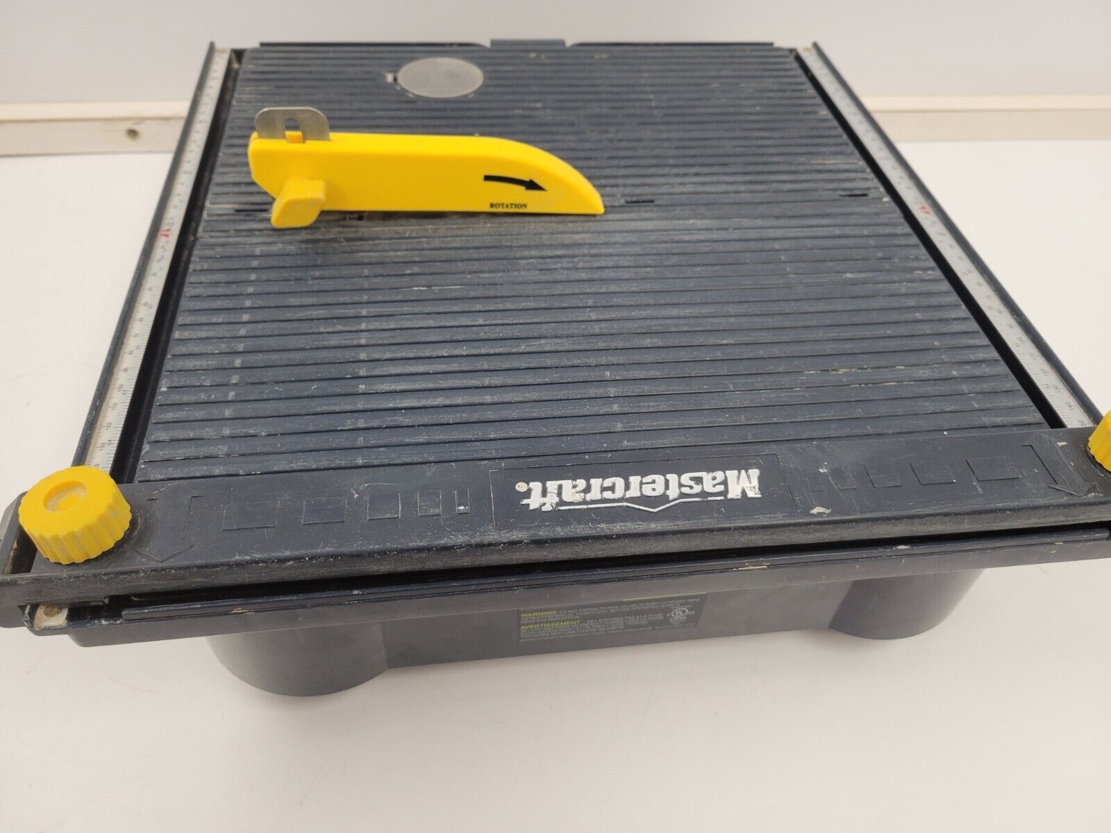 Mastercraft 55 6829 4 Tile Saw - Professional Wet Tile Cutter for Porcelain, Ceramic & Stone - Perfect for DIY Home Renovation & Bathroom Remodeling Projects