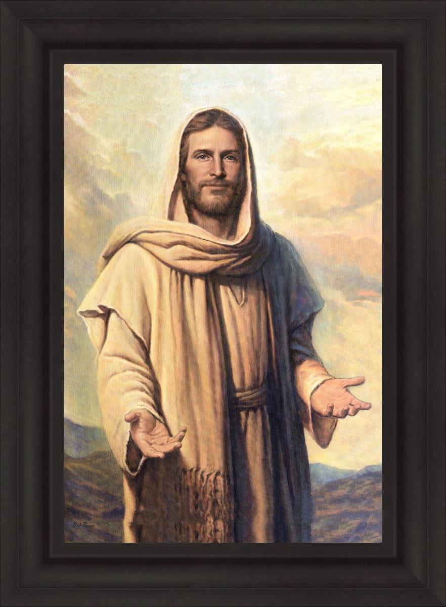 Abide With Me by Del Parson - Inspirational Christian Wall Art for Home & Church Decor - Perfect for Living Rooms, Bedrooms & Worship Spaces
