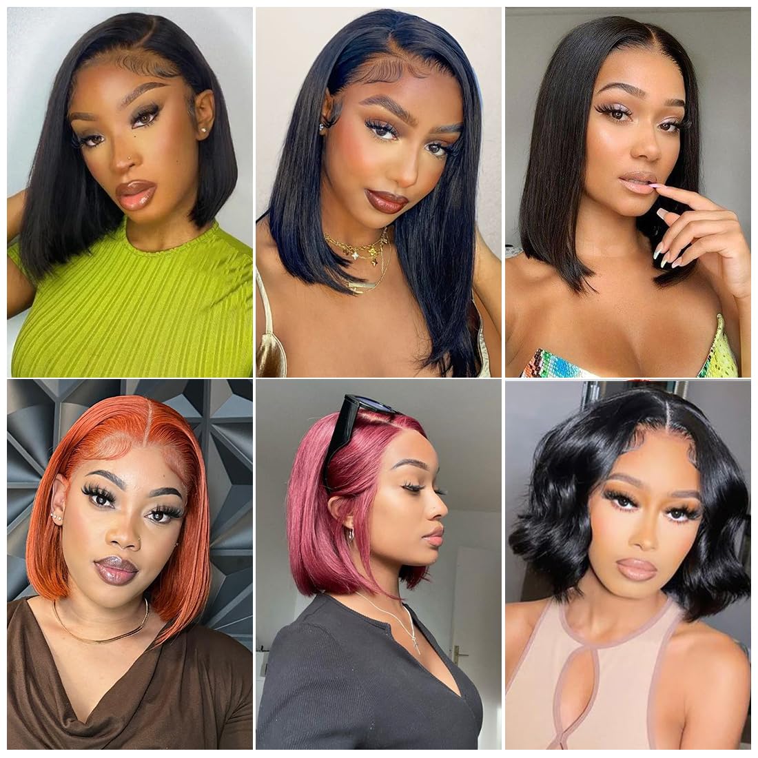 14 Inch Short Bob Wig Straight 13x4 HD Transparent Lace Front Human Hair Wig - 150% Density Glueless Lace Frontal Wig with Pre-Plucked Baby Hair for Black Women (Natural Color) | Perfect for Daily Wear, Cosplay & Special Occasions