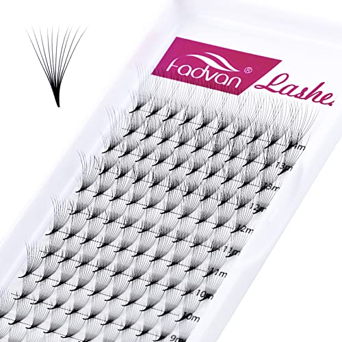 10D Premade Volume Eyelash Extensions - 0.07 Thickness D Curly Lashes with Pointed Base & Middle Stem (8-14mm) | Professional Salon Quality Lash Fans for Fluffy Volume Look | Perfect for Lash Artists, DIY Home Use & Bridal Makeup