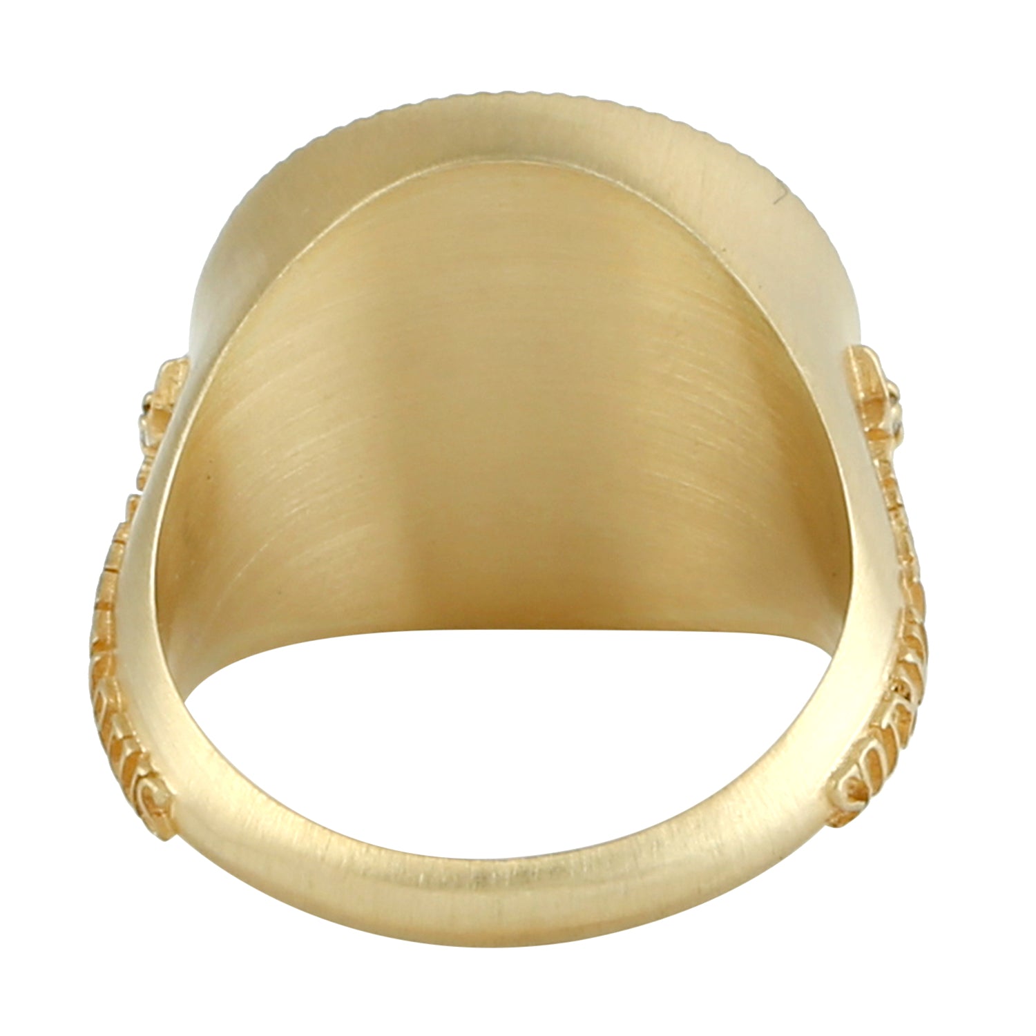 14K Yellow Gold Micro Pave Diamond Sagittarius Zodiac Signet Ring - Elegant Zodiac Jewelry Gift for Women, Birthday, Anniversary & Special Occasions