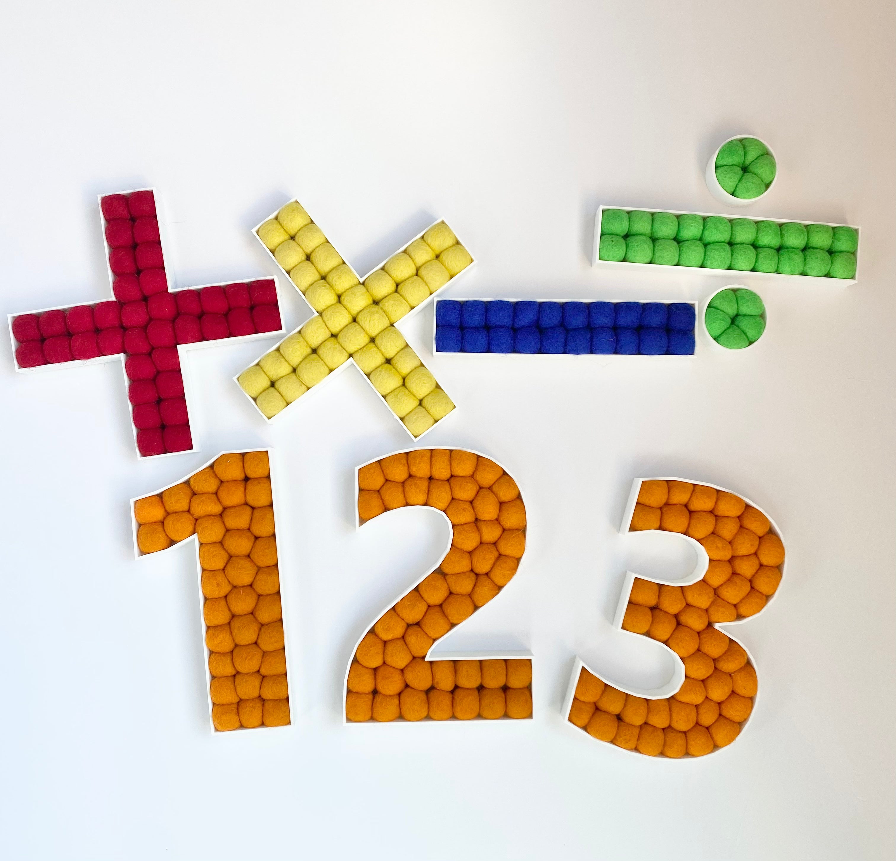 Math Symbol Wall Decor - Algebra, Geometry & Calculus Signs for Classroom & Home Office - Perfect for Teachers & Students