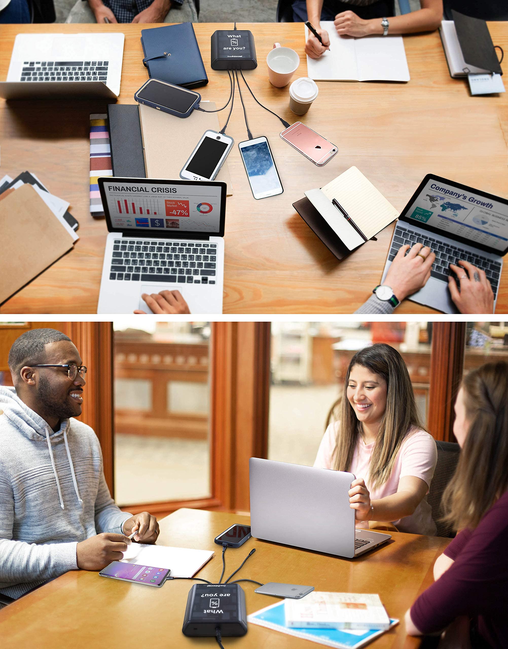 4-Port Fast Charging Station - Mini USB Charger Hub for Multiple Devices | Perfect for Dorm, Office, Library, Waiting Room & Travel | Compact & Affordable Phone Charging Dock