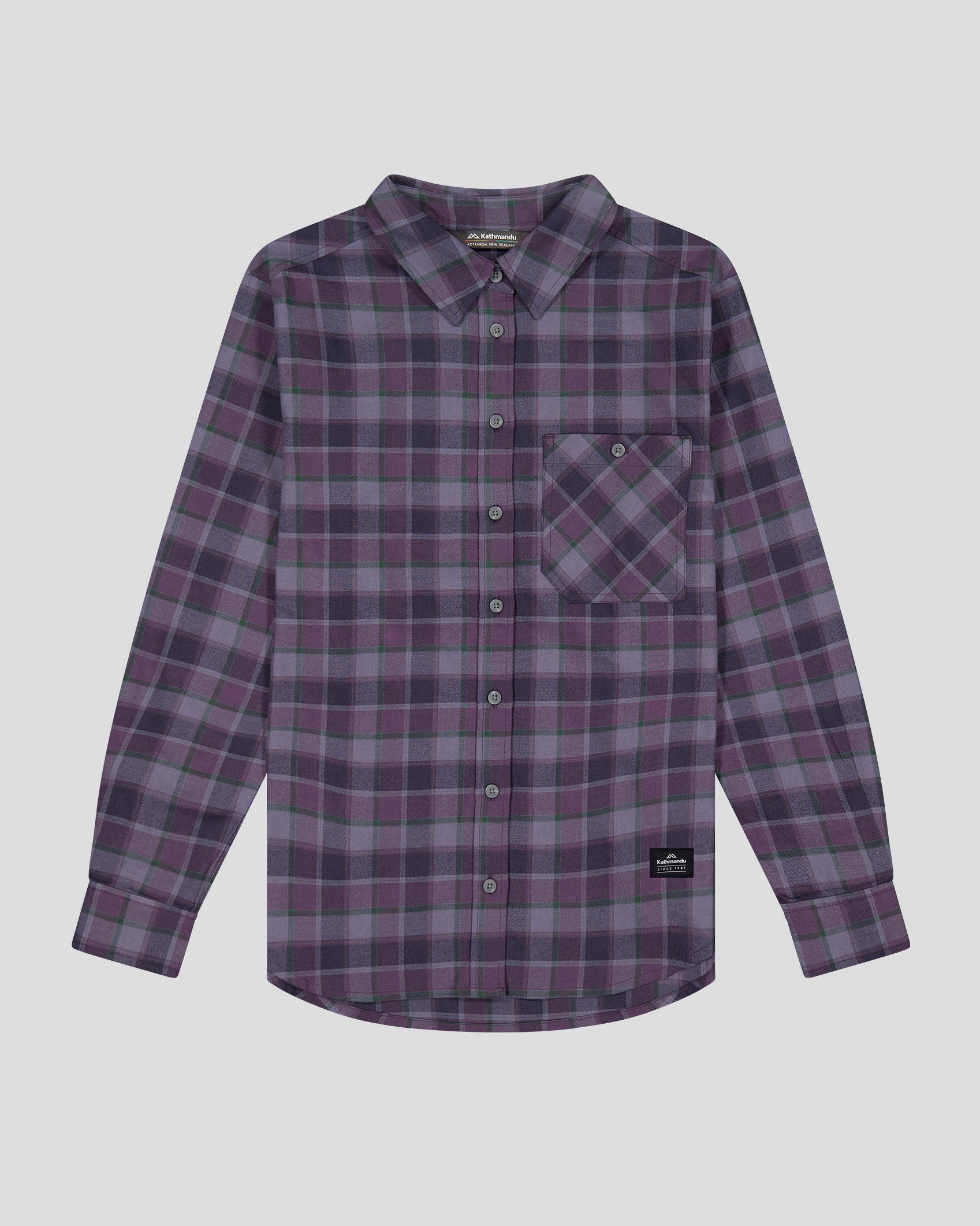 Fyfe Women's Long Sleeve Plaid Shirt - Soft Cotton Flannel Button Down Top for Casual Wear, Work & Fall Fashion