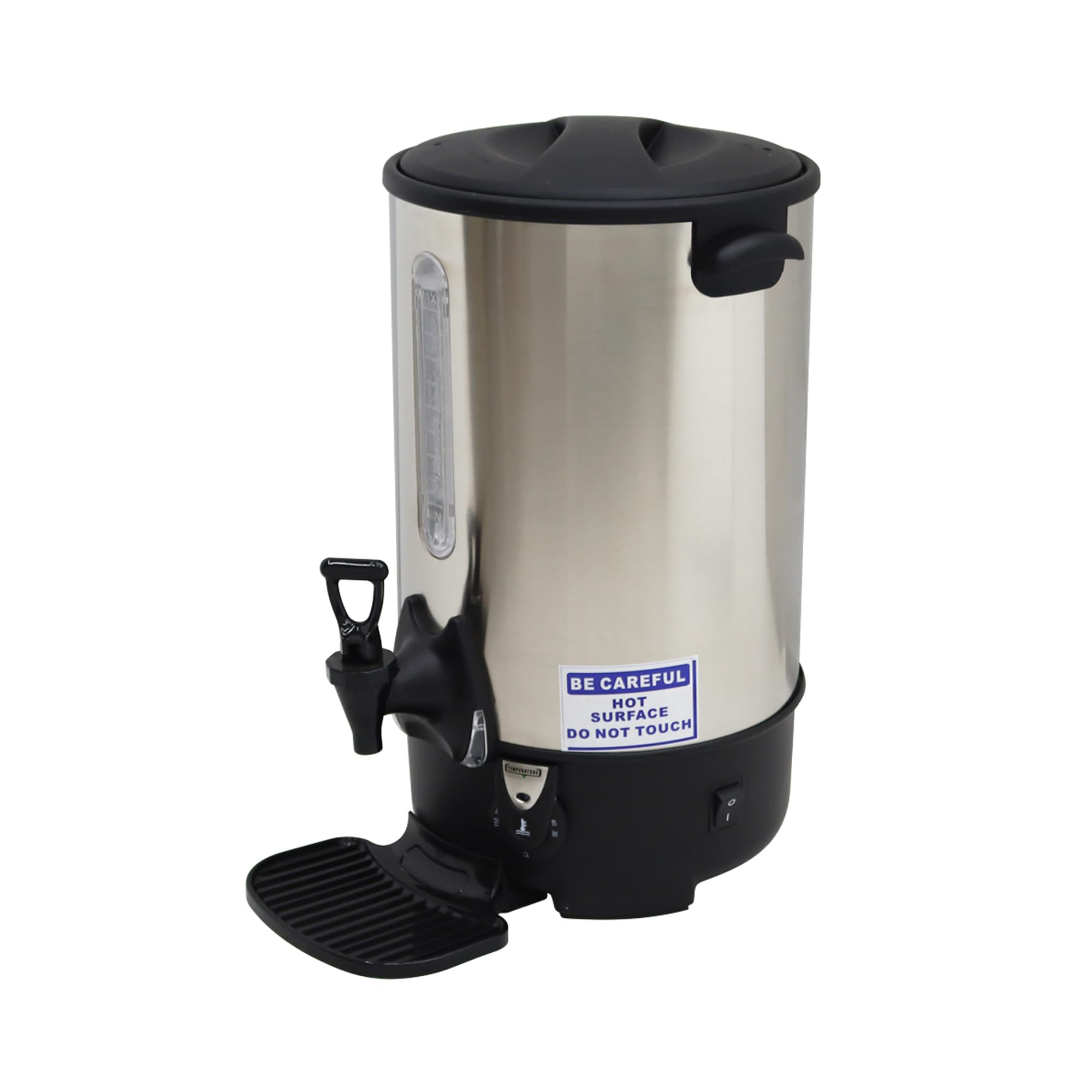 110V 8.8L Commercial Hot Water Dispenser with Stainless Steel Inner Tank - 1500W Fast Boiling for Coffee, Tea, Milk & Beverage Service - Perfect for Restaurants, Cafes & Offices