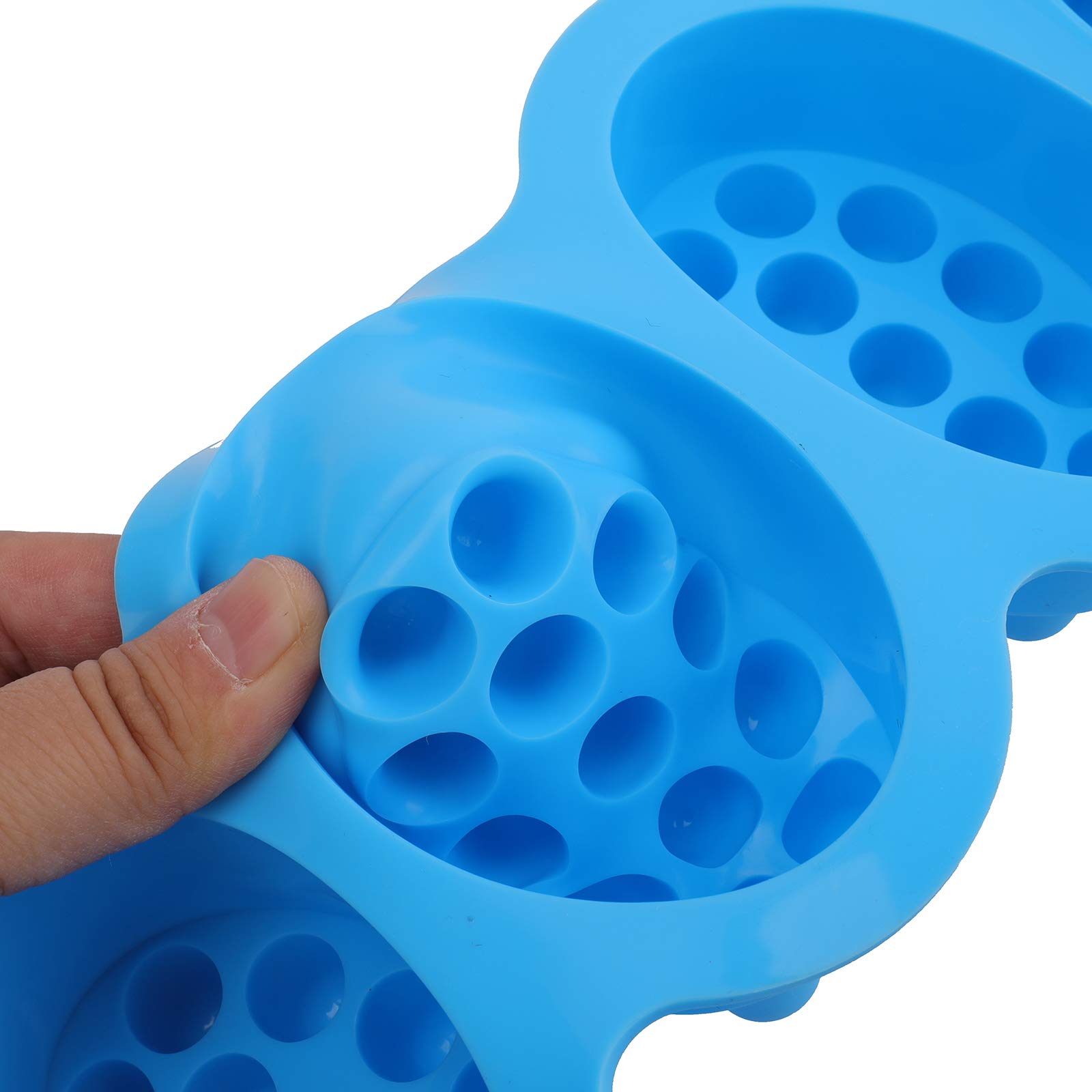 Hedume 4 Pack Silicone Massage Bar Soap Molds - 4 Cavity Nonstick BPA Free Soap Making Molds for Handmade Soaps, Candles & DIY Crafts - Perfect for Home Spa, Gifts & Bath Products