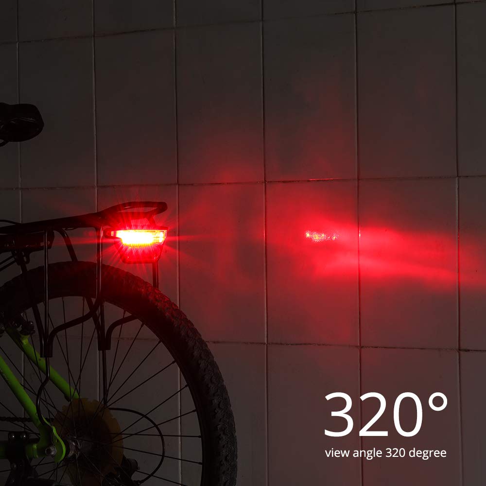 36V 48V LED Safety Bike Taillight with Wide Beam Angle - Easy Install Electric Bike Rear Light for Ebike Rack (50mm Screw Distance) - Perfect for Night Cycling & Commuting Safety