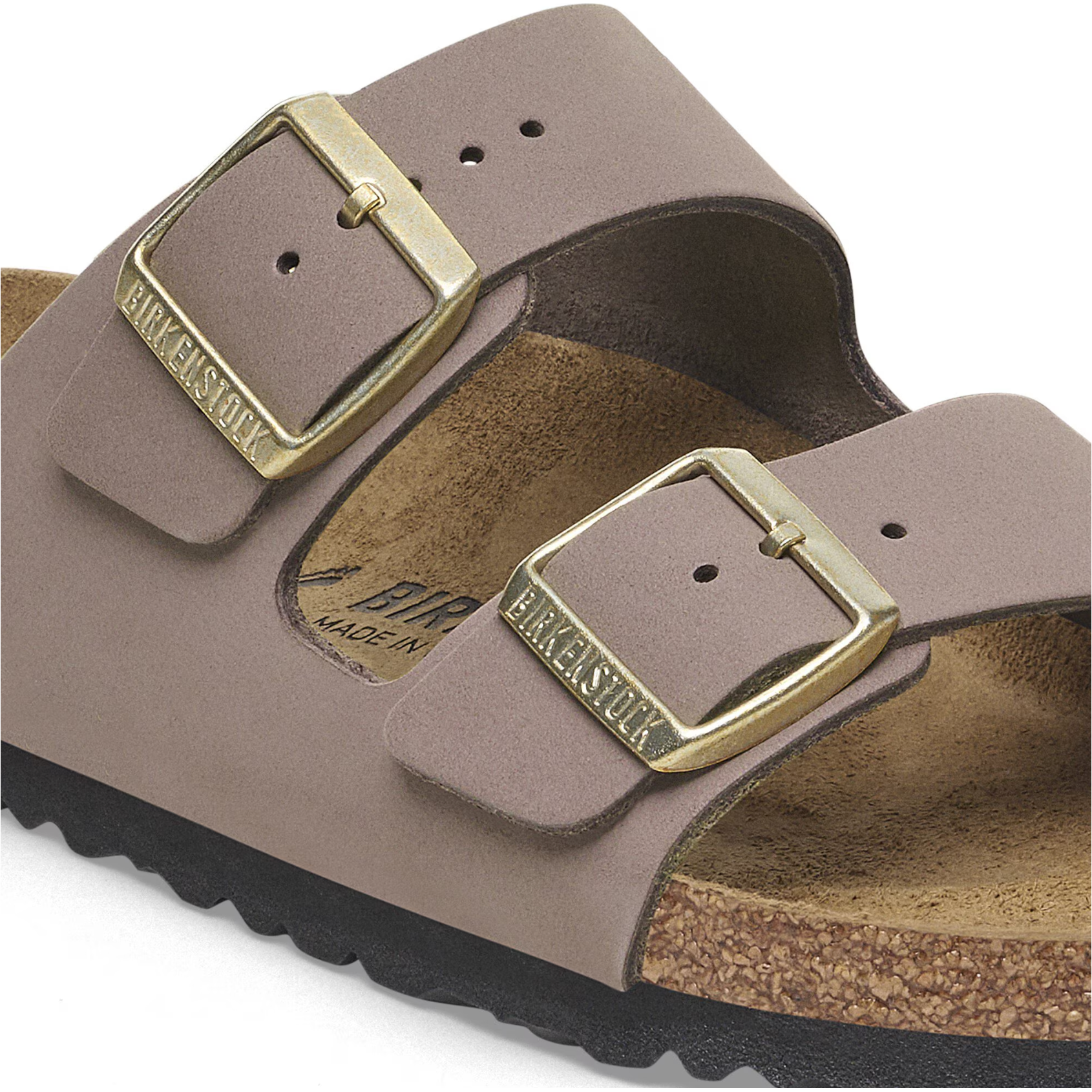 Birkenstock Women's Arizona Soft Footbed Sandals - Genuine Nubuck Leather - Comfortable & Supportive for Walking, Travel & Everyday Wear