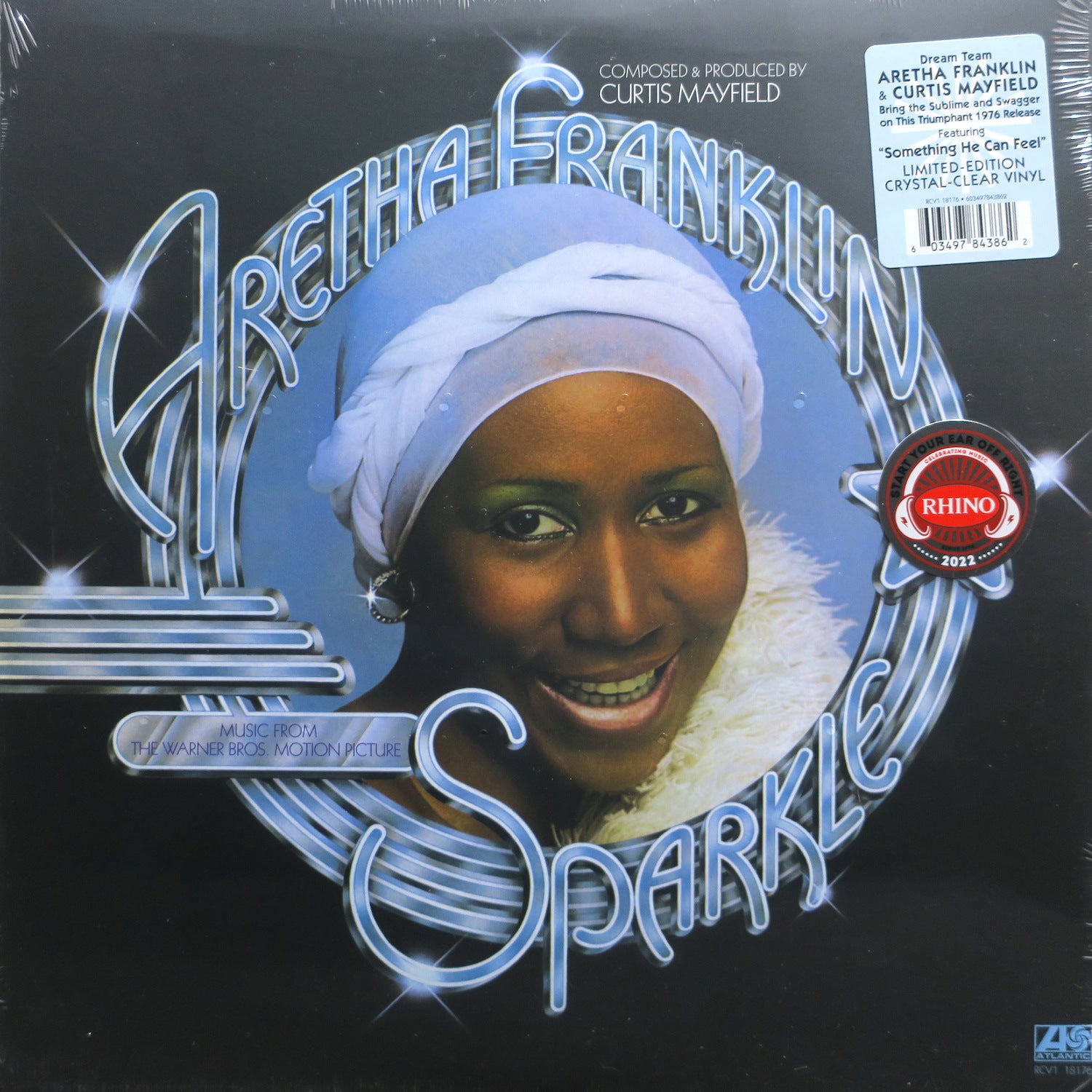 Aretha Franklin 'Sparkle' Limited Edition Clear Vinyl LP Record - Perfect for Music Collectors & Vintage Soul Fans - Great for Home Listening, Gifts & Vinyl Collections