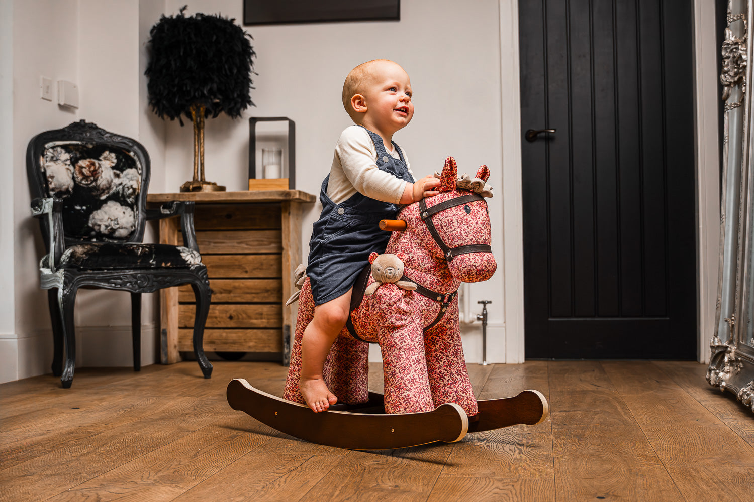 Cooper & Beau Classic Wooden Rocking Horse for Kids - Perfect Nursery Decor & Toddler Gift for Birthday or Christmas