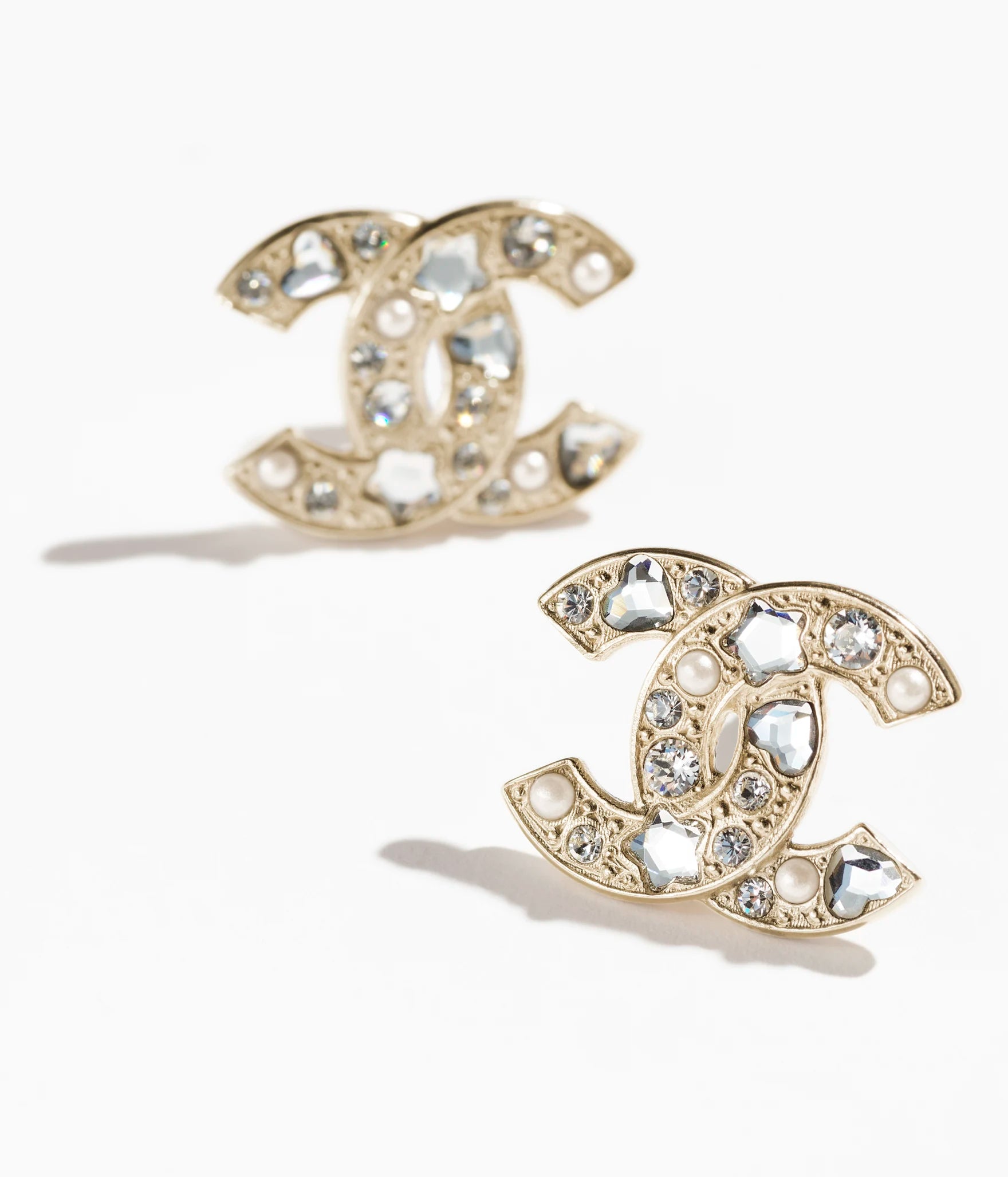 Chanel Stud Earrings for Women - Classic Luxury Fashion Jewelry Gift for Her - Perfect for Parties, Weddings & Special Occasions