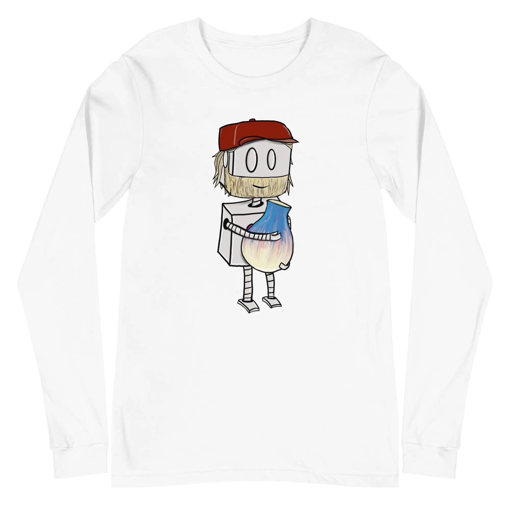 Adorable Potter Robot Long Sleeve T-Shirt (Dan's Version) - Cute Graphic Tee for Kids & Adults - Perfect for Casual Wear, Cosplay & Potter Fans