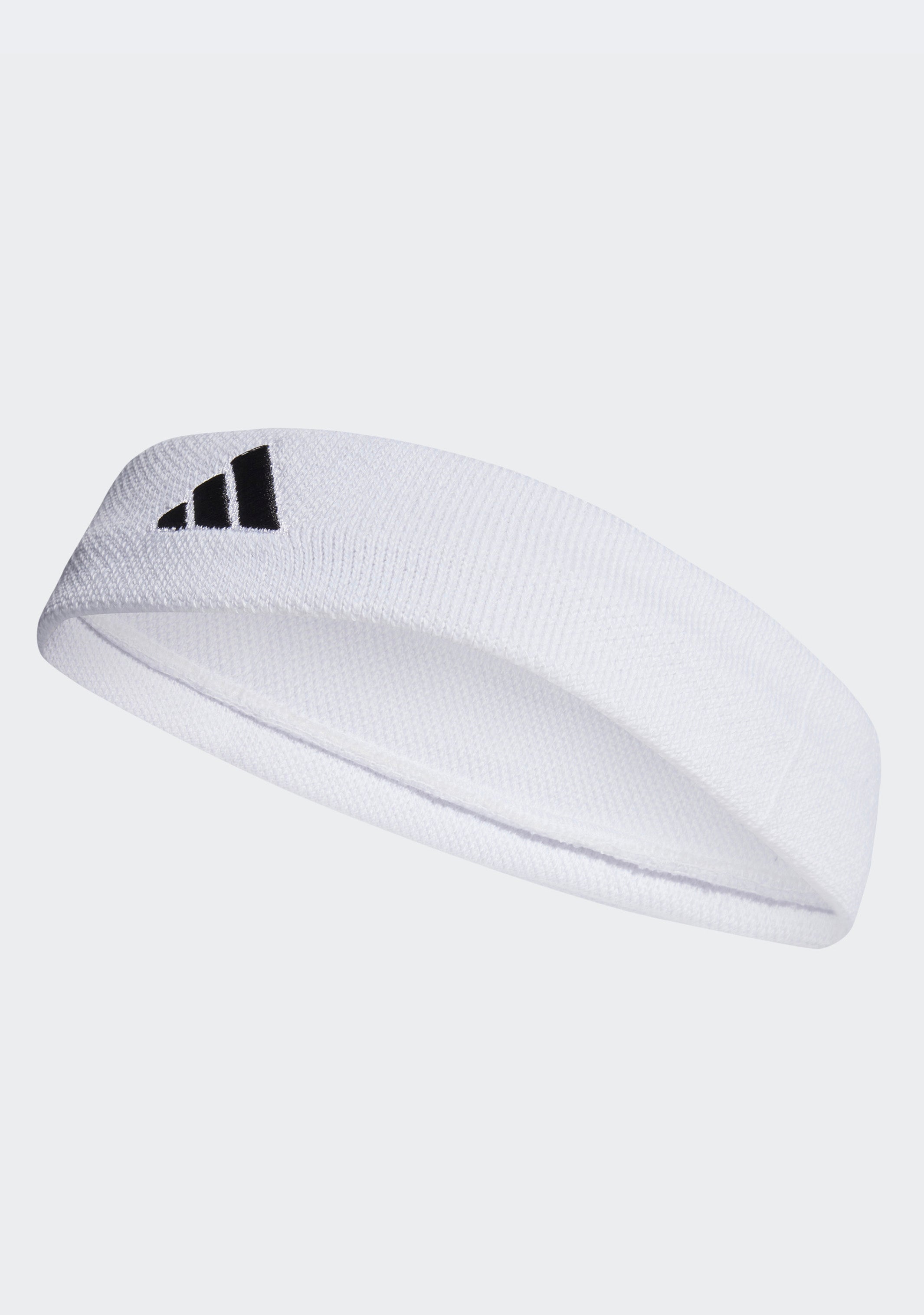Adidas Tennis Headband for Men & Women - Moisture Wicking Sports Headband, One Size Fits Most (White) - Perfect for Tennis, Running, Workouts & Gym