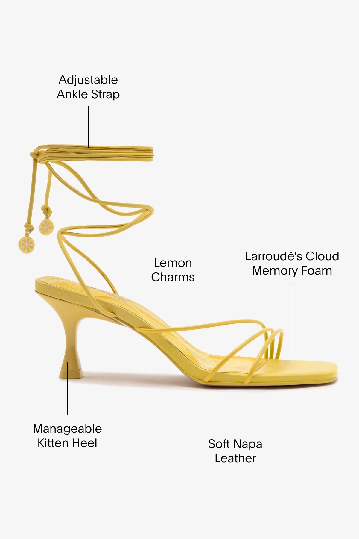 Nadia Women's Leather Sandals in Lemonade Color - Comfortable & Stylish Summer Casual Shoes for Beach, Walking, and Outdoor Activities