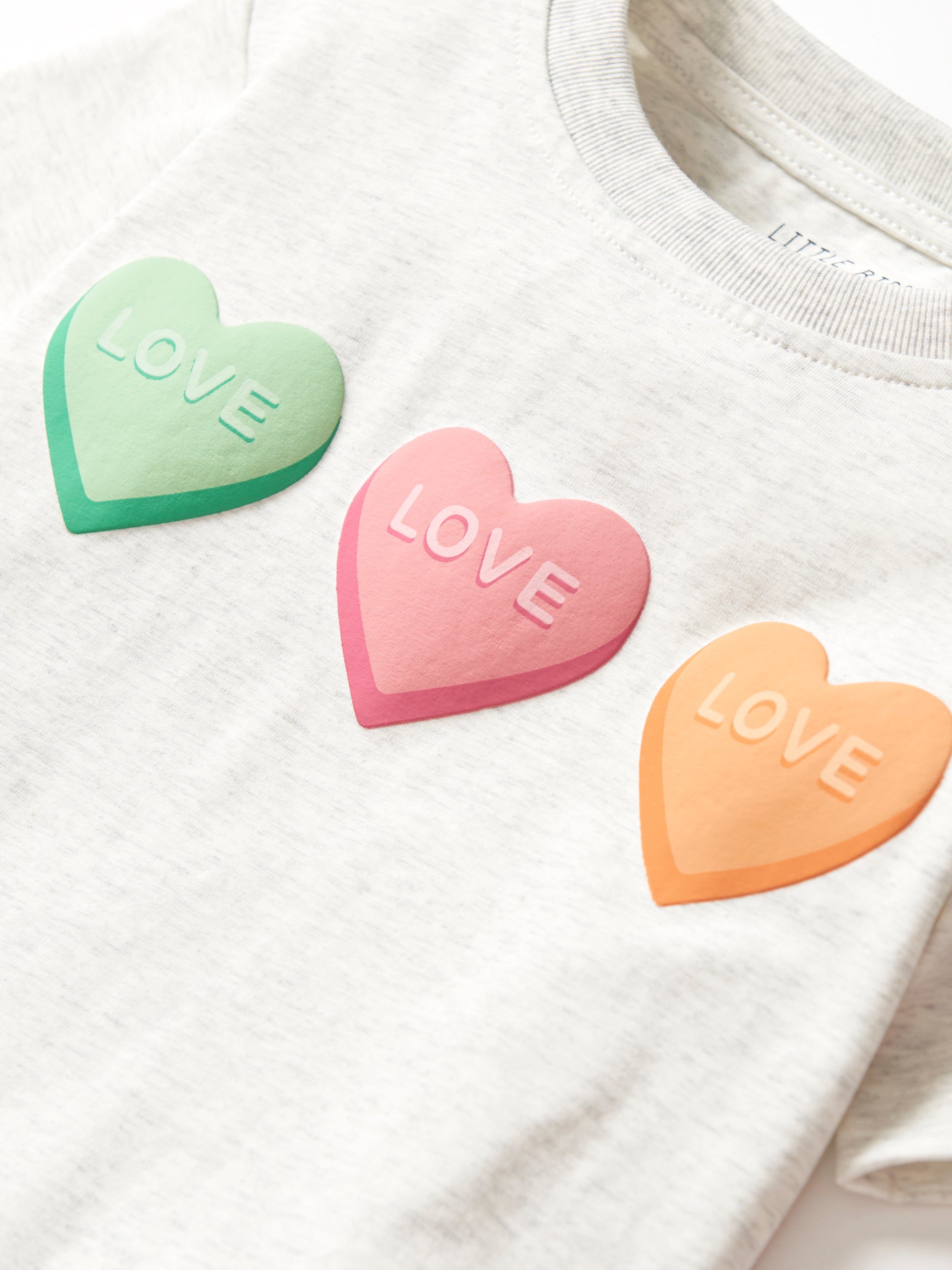 Valentine's Day Box Fit T-Shirt for Women - Soft Grey Cotton Tee - Casual Wear & Gift Idea for Her