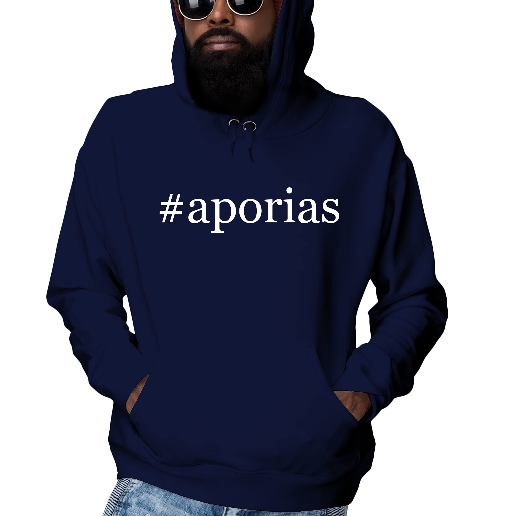 #aporias Men's Ultra Soft Hashtag Hoodie Sweatshirt - Cozy Pullover for Casual Wear, Street Style & Lounge Comfort