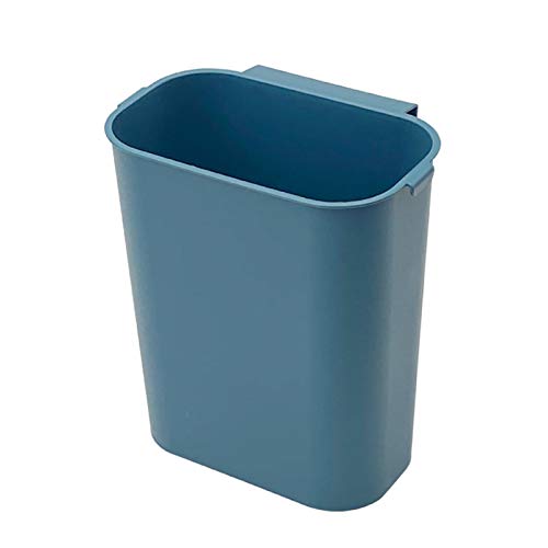 Stainless Steel Trash Can with Slide Cover - 13 Gallon Kitchen Garbage Bin, Hanging Waste Basket for Home, Office & Bathroom - Perfect for Under Sink, Pantry & Laundry Room Organization