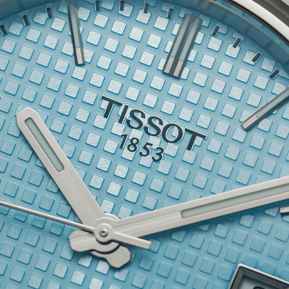 Tissot PRX Powermatic 80 Automatic Watch - 40mm Ice Blue Dial with Stainless Steel Bracelet | Swiss Made Luxury Timepiece for Men | Perfect for Business, Casual & Formal Occasions