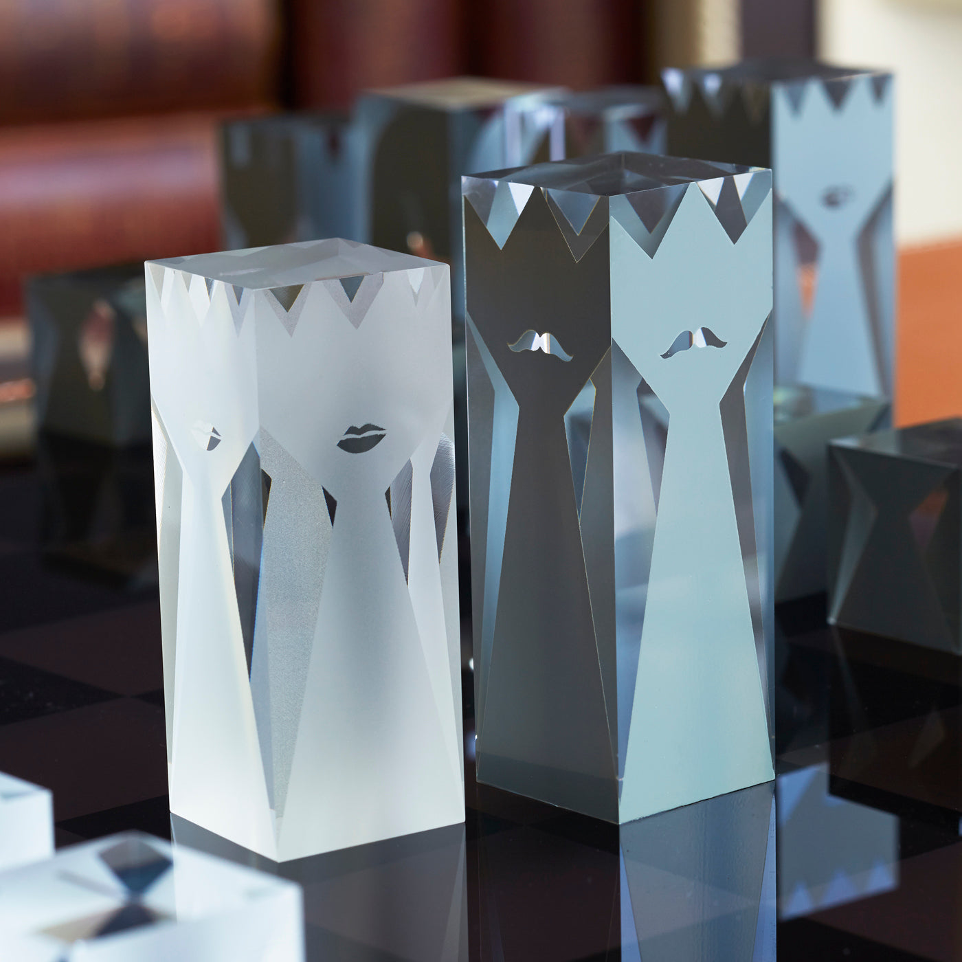 Premium Acrylic Chess Set with 3.75