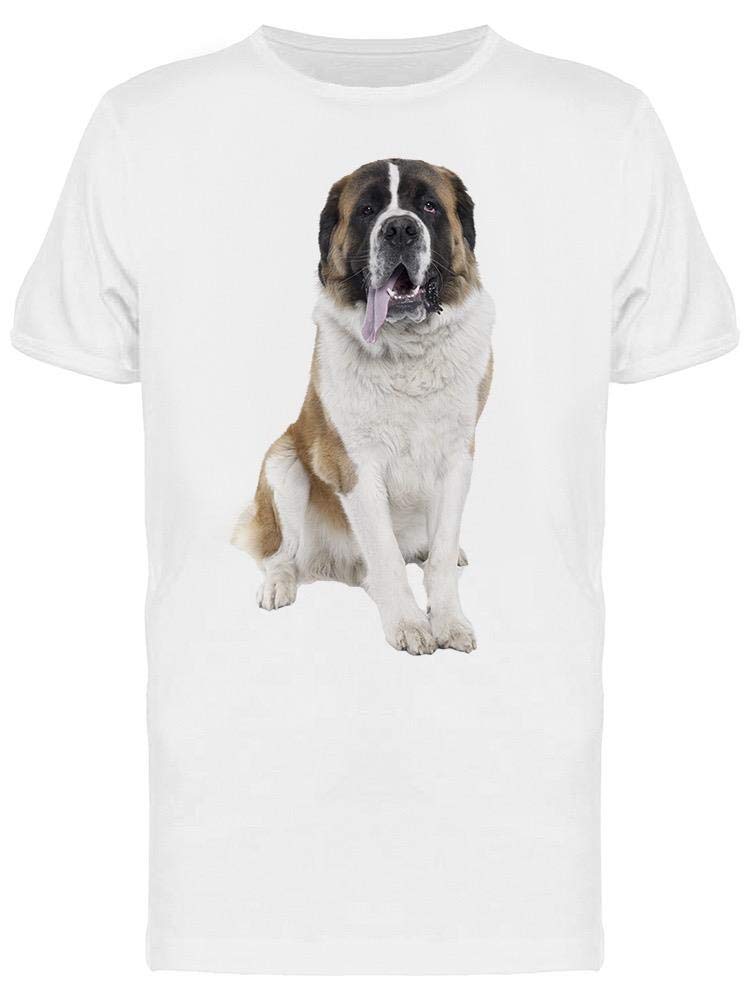 Saint Bernard Graphic T-Shirt for Men - Casual Comfort Fit Cotton Tee - Perfect for Dog Lovers, Outdoor Activities & Everyday Wear