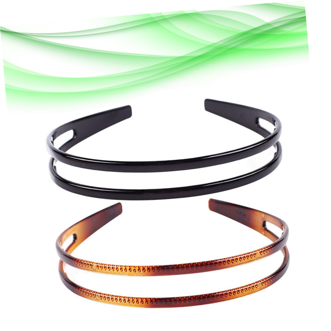 Beavorty 12 Pack Non-Slip Plastic Headbands for Women - Double Row Teeth Design Hair Hoops, Fashion Hair Accessories for Workouts, Yoga, Running & Daily Styling