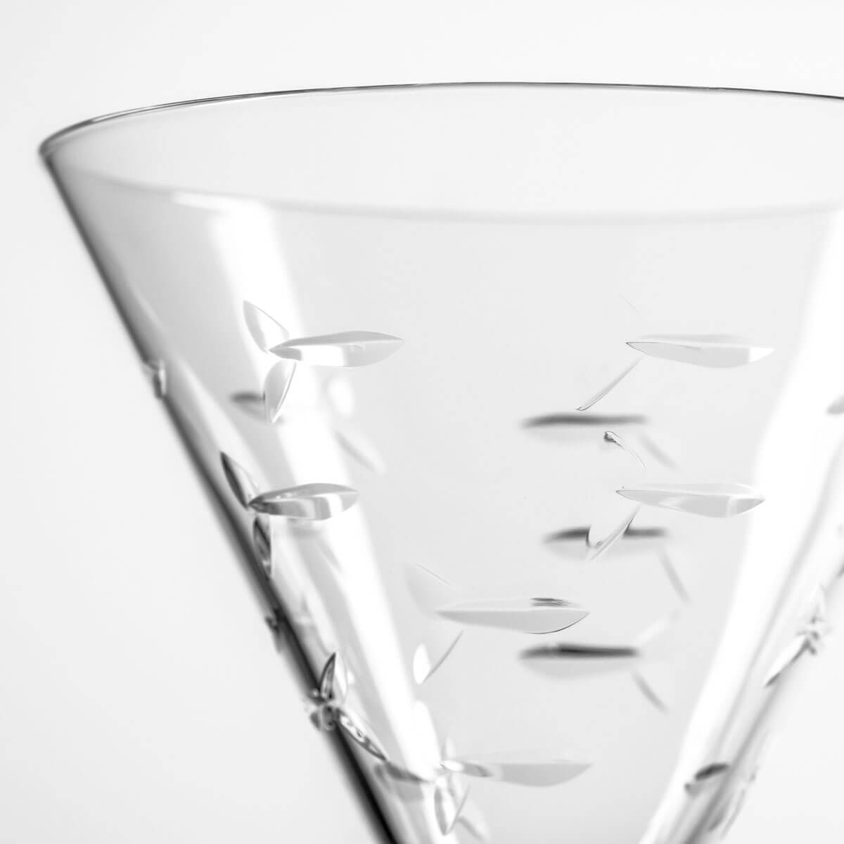 Premium 7.5oz Martini Glasses Set of 12 - Elegant Fish Design Cocktail Glasses for Parties, Bars & Home Entertaining - Perfect for Martinis, Cocktails & Mixed Drinks