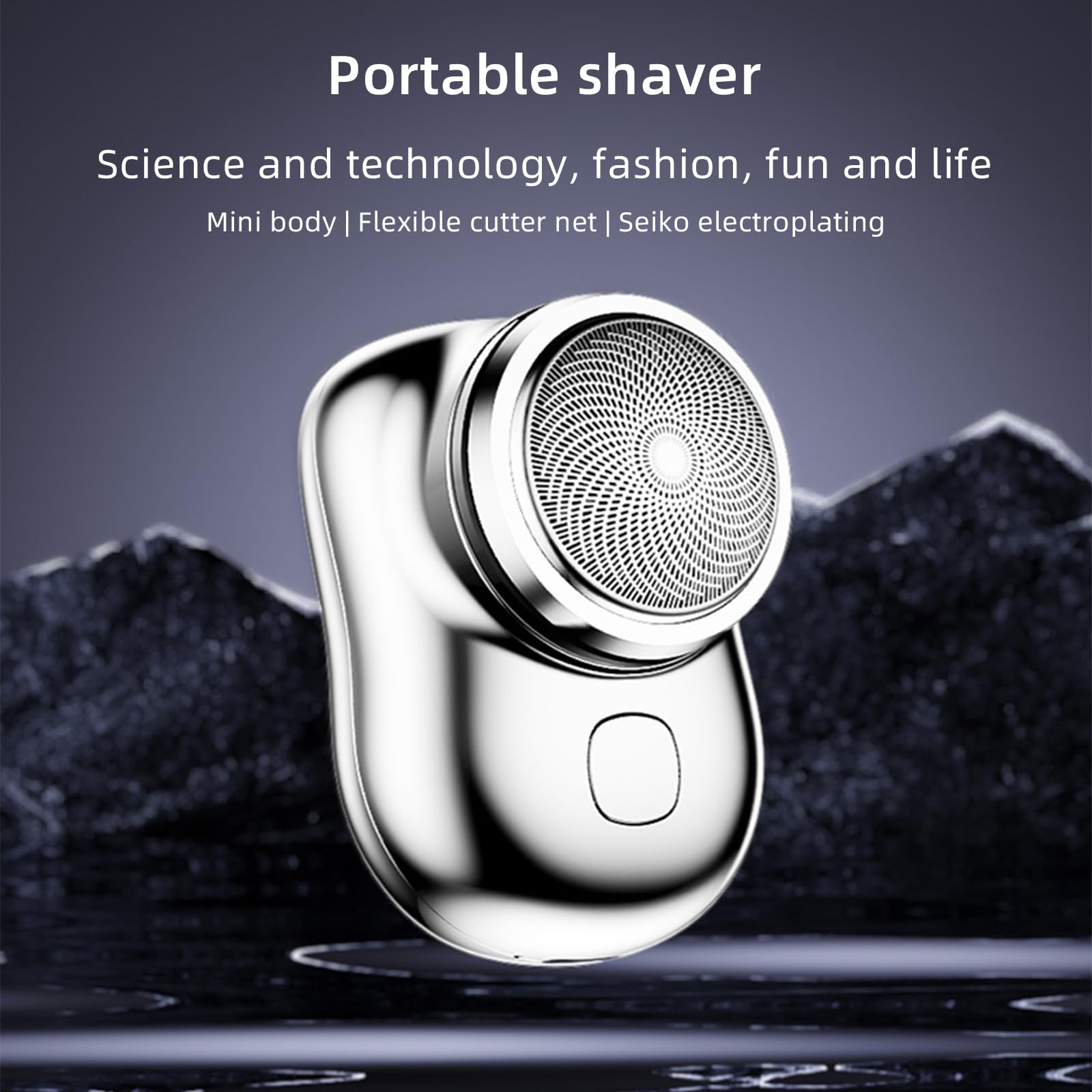 Premium Electric Razor for Men - Mini Portable Wet & Dry USB Rechargeable Shaver - Compact Travel Shaver for Face & Body - Perfect Gift for Boyfriend, Father & Men (Black) - Ideal for Home, Office & Travel Use