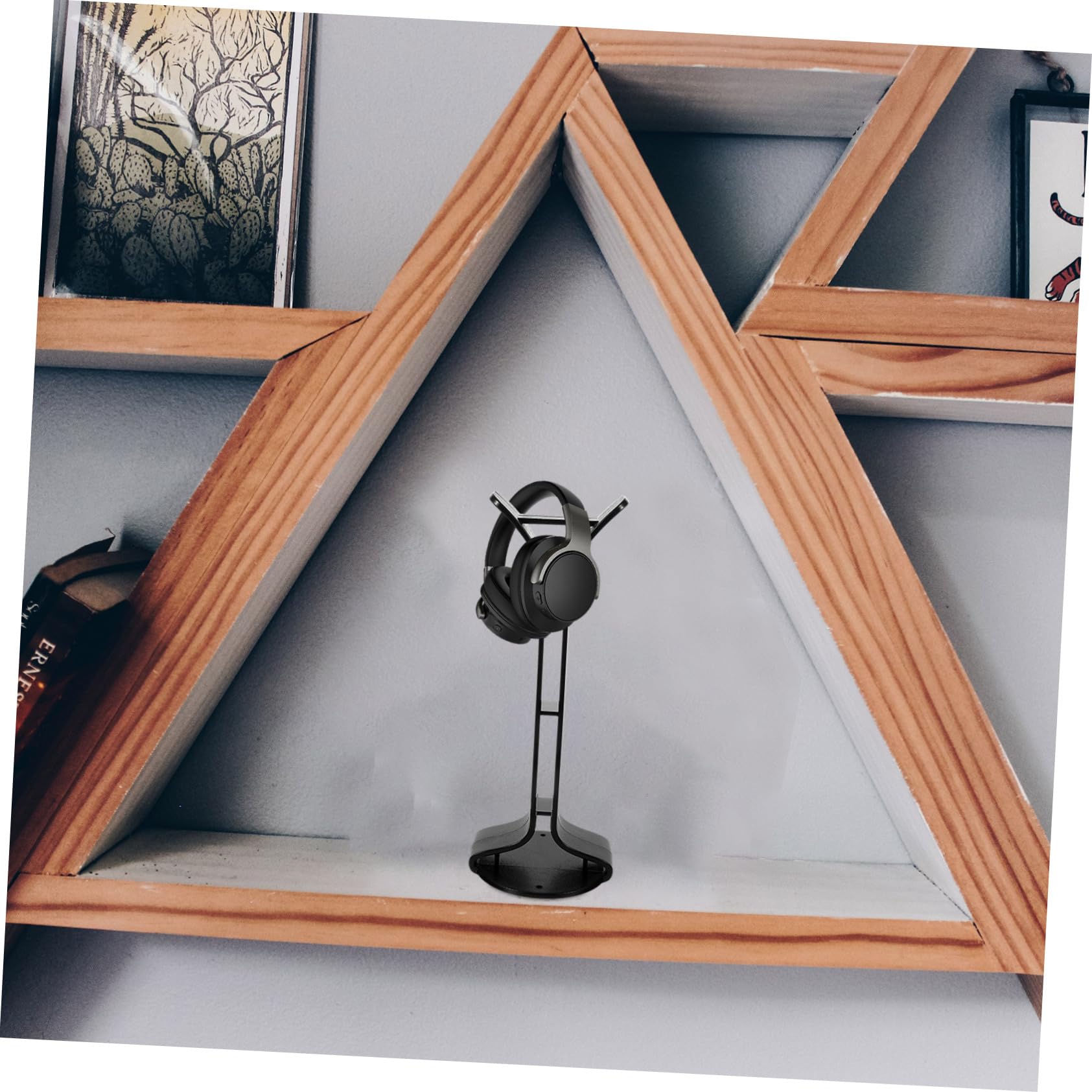 Veemoon Headphone Hanger - Adjustable Desk Headset Holder for Gaming, Office & Home Use - Space Saving Headphone Stand with Non-Slip Base for PC, Laptop & Workstation Accessories
