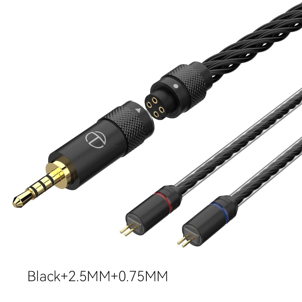 TRN T2 Pro 16 Core HiFi In-Ear Earphones with Silver Plated Cable (0.75mm/0.78mm MMCX/2Pin Connector) - 2.5mm/3.5mm/4.4mm Audio Jack Options for Audiophiles, Music Lovers & Gaming Enthusiasts