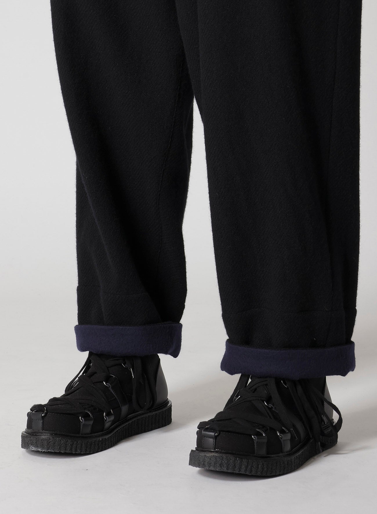 British Wool Hem Facing Pants for Men & Women - Classic Trousers with Comfortable Fit for Office, Travel & Casual Wear