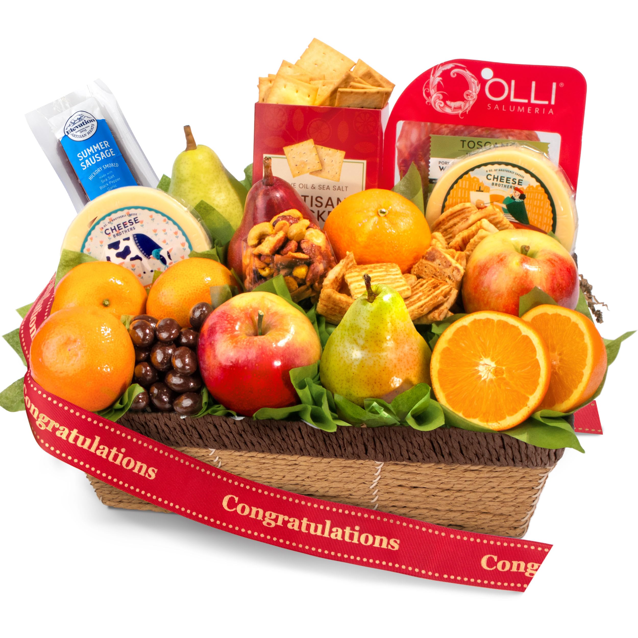 Congratulations Sweet & Savory Farmstead Gift Basket - Premium Gourmet Food Hamper for Holidays, Housewarming & Corporate Gifting | Perfect for Birthdays, Anniversaries & Special Occasions