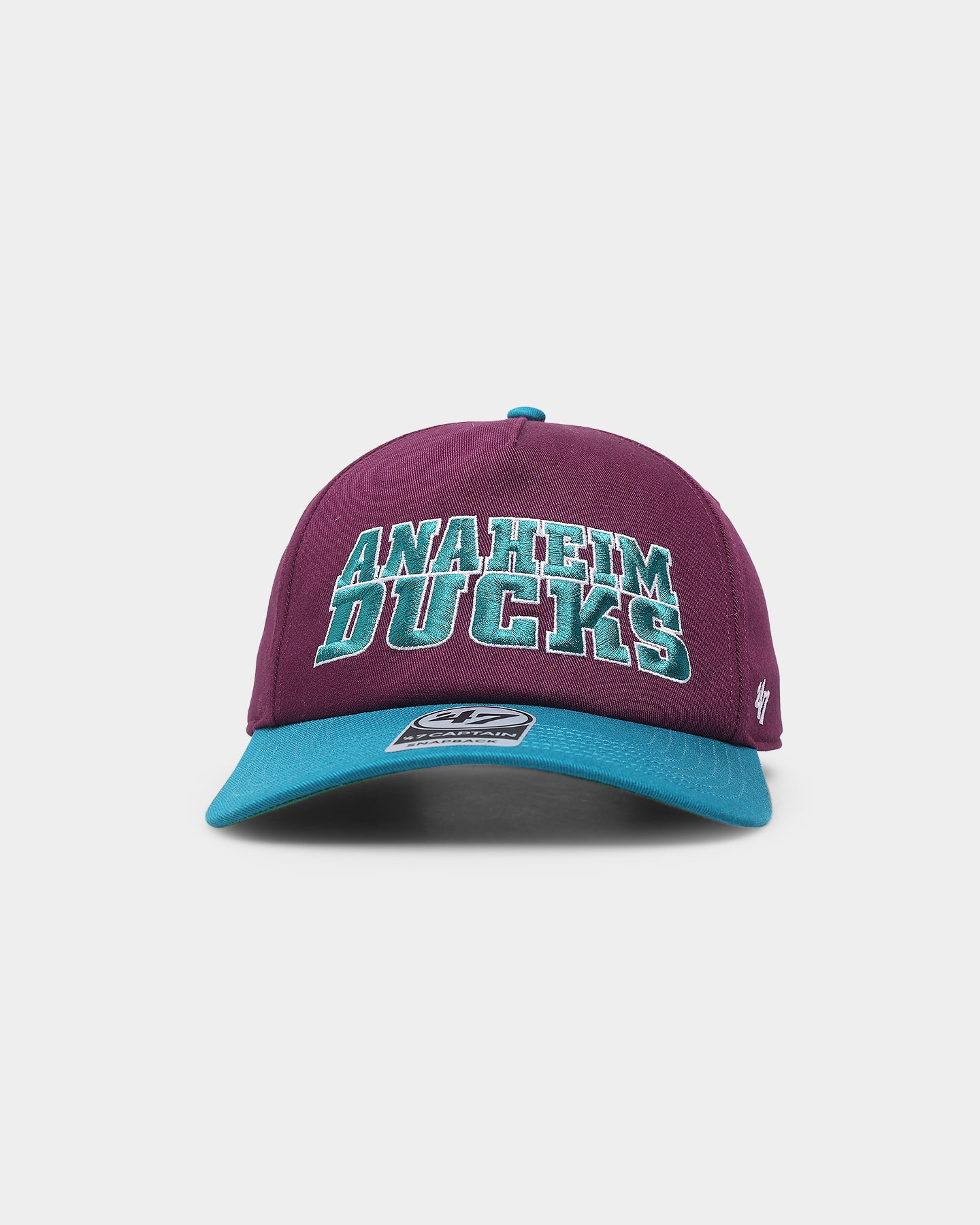 47 Brand Anaheim Ducks 'Ducks' Script Nantasket Captain Snapback Hat - Adjustable Plum Baseball Cap for Men & Women - Perfect for Sports Games, Casual Outfits, and Duck Fans Collection
