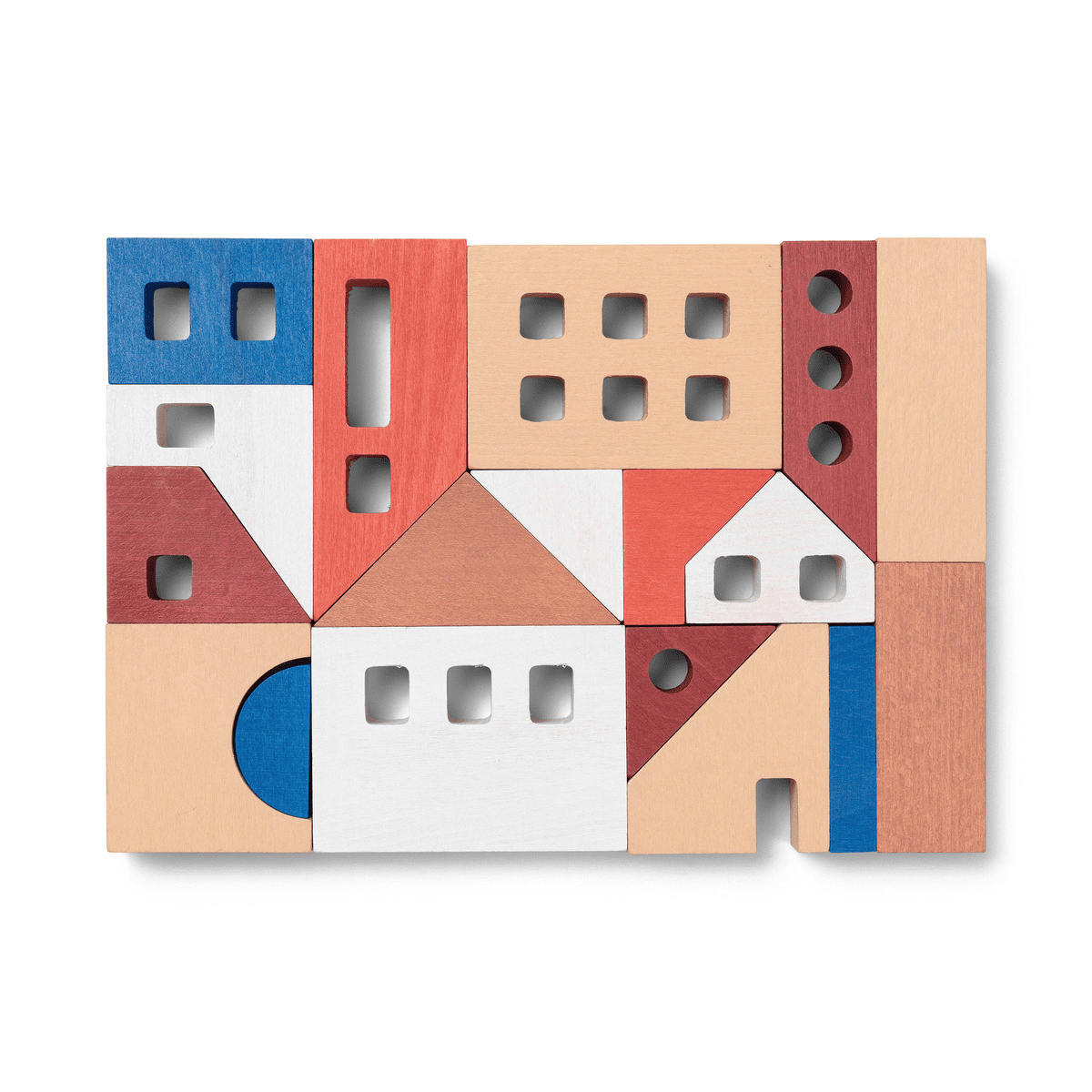 FERM LIVING Little Architect Blocks - Creative Wooden Building Toy for Kids | STEM Learning & Pretend Play | Perfect for Home, Classroom & Playroom