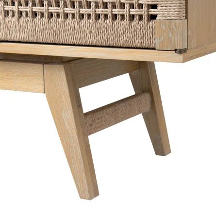 Handmade Solid Wood Sideboard Cabinet - Natural Wood Finish, Rustic Designer Storage for Dining Room, Living Room & Entryway