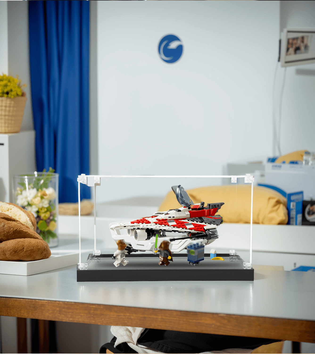 LEGO Star Wars Jedi Bob's Starfighter 75388 Display Case - Protective Acrylic Showcase for Collectible Building Sets - Perfect for Home Decoration & Gift Giving