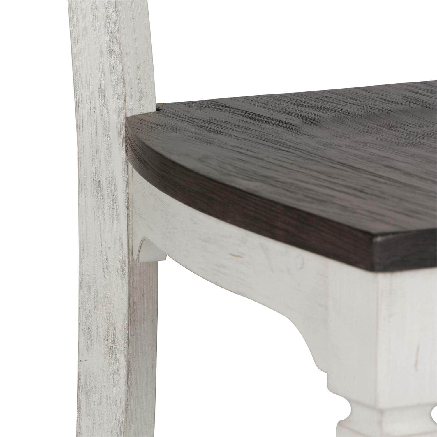Two Tone Dining Table Set - Modern Wooden Kitchen Table with Matching Chairs for Family Meals & Entertaining