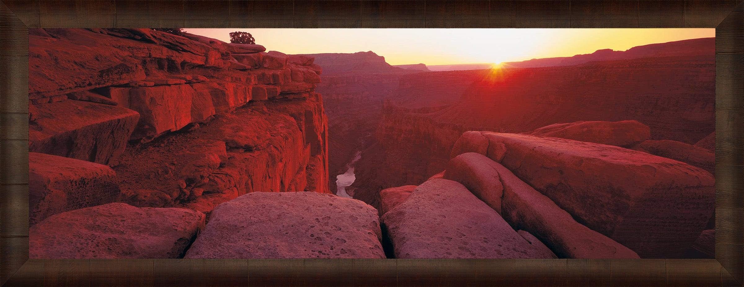 Canyon Sunrise Wall Art - Stunning Desert Landscape Painting for Home & Office Decor | Perfect for Living Room, Bedroom, or Workspace