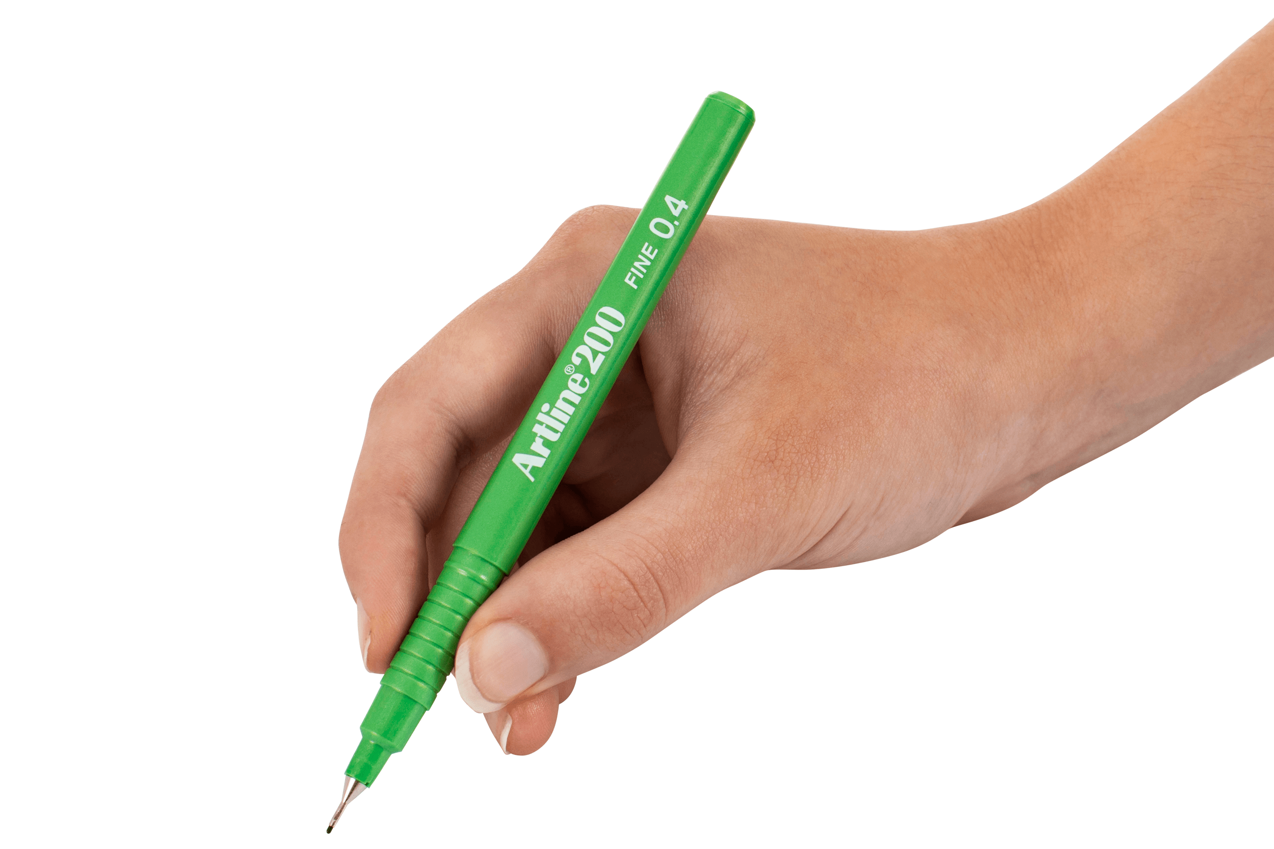 Artline 200 Bright Fineliner Pen 0.4mm Green - Pack of 12 - Perfect for Journaling, Note Taking & Art Projects